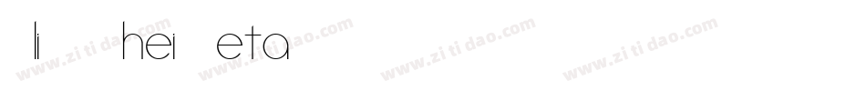 AliHYAhei Beta字体转换